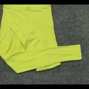 NWOT FOREVER 21 Chartreuse Leggings